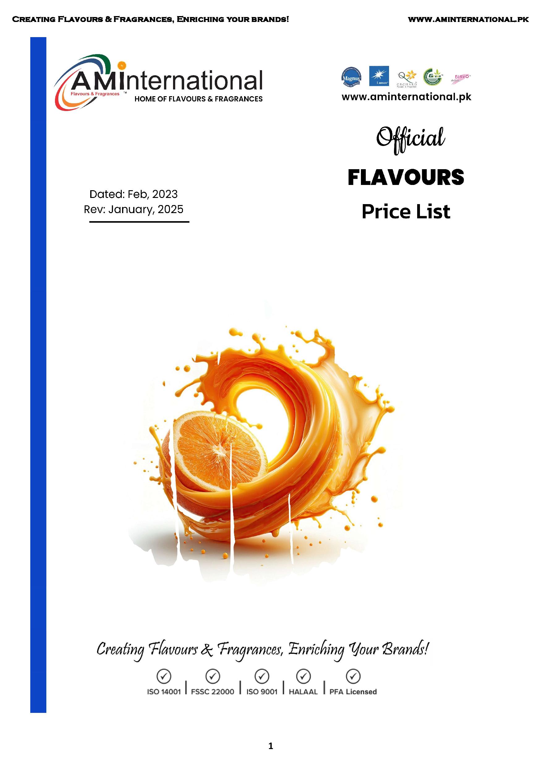 Bakery Flavours